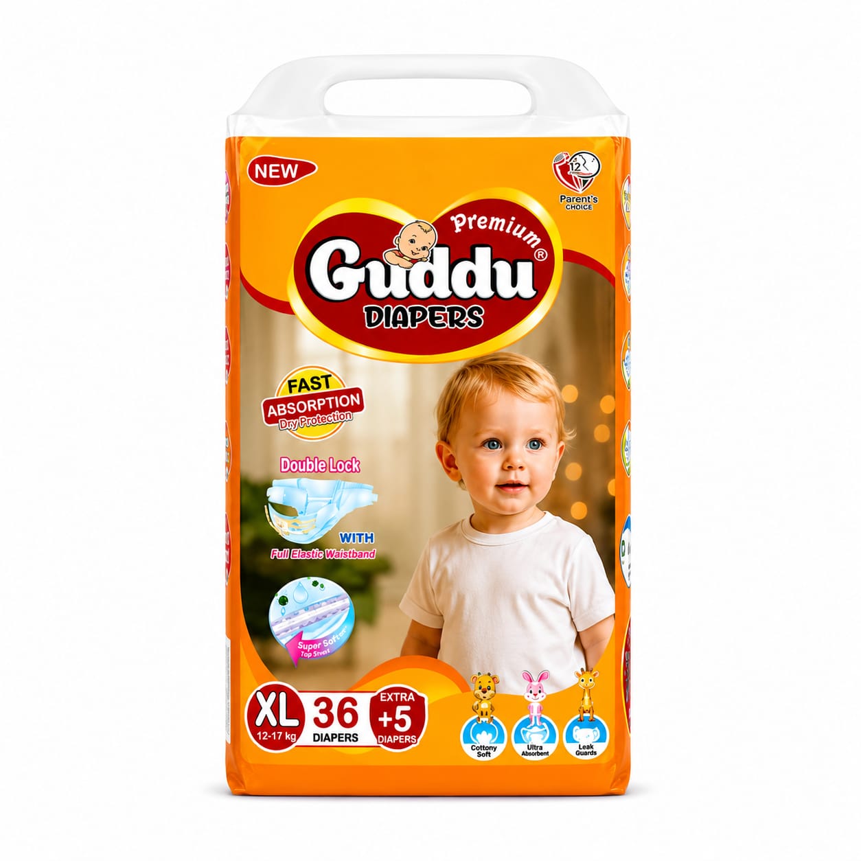 GUDDU DIAPERS EXTRA LARGE SIZE